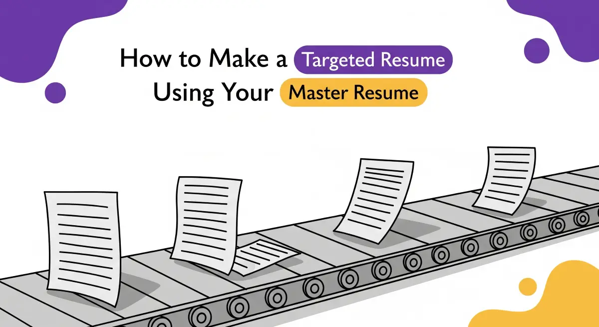 How to Make a Targeted Resume Using Your Master Resume